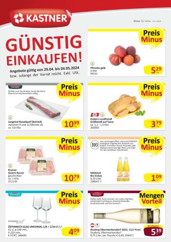 Angebote KASTNER - 29.4.2024 - 4.5.2024.