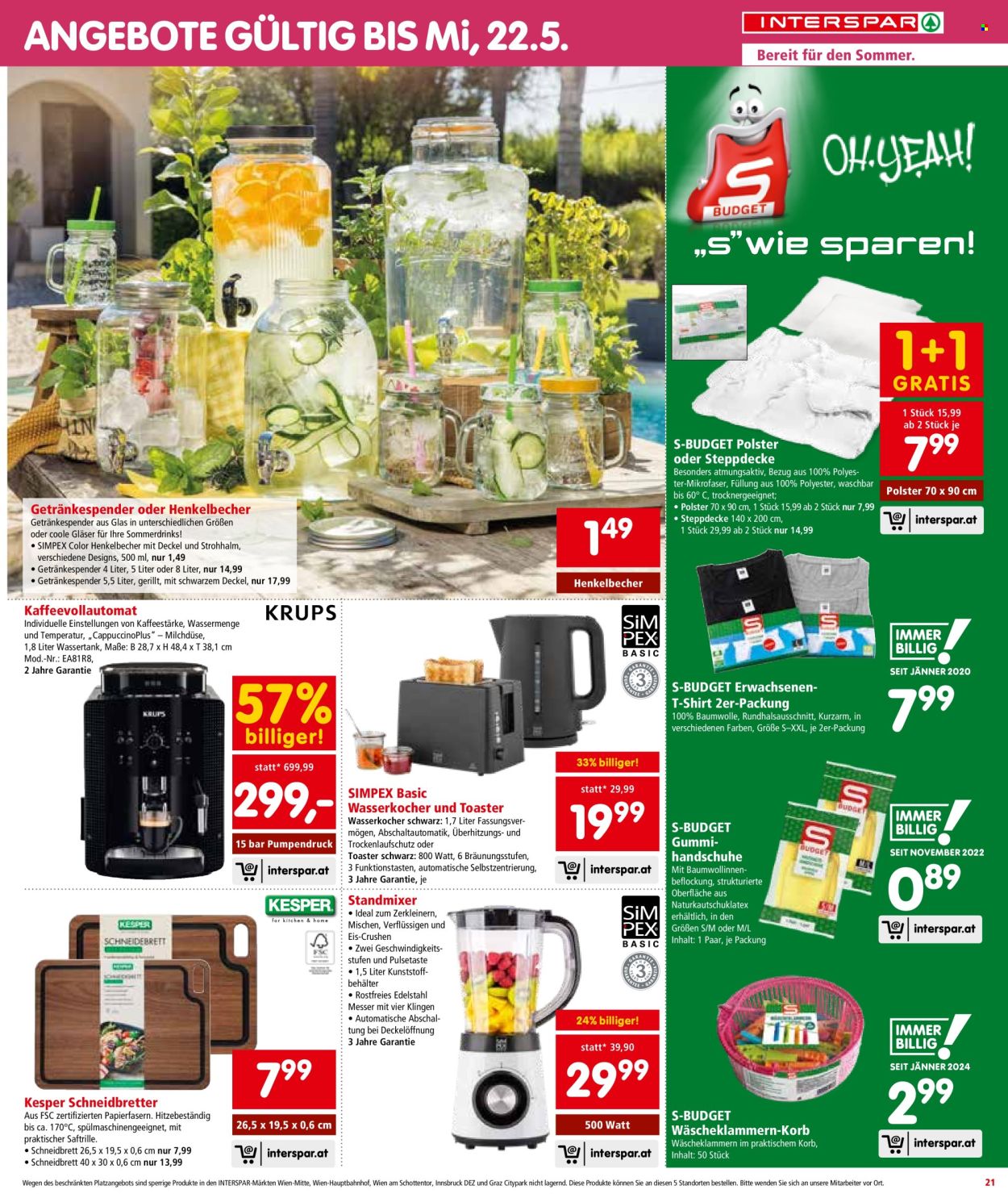 Angebote INTERSPAR - 2.5.2024 - 15.5.2024. Seite 21