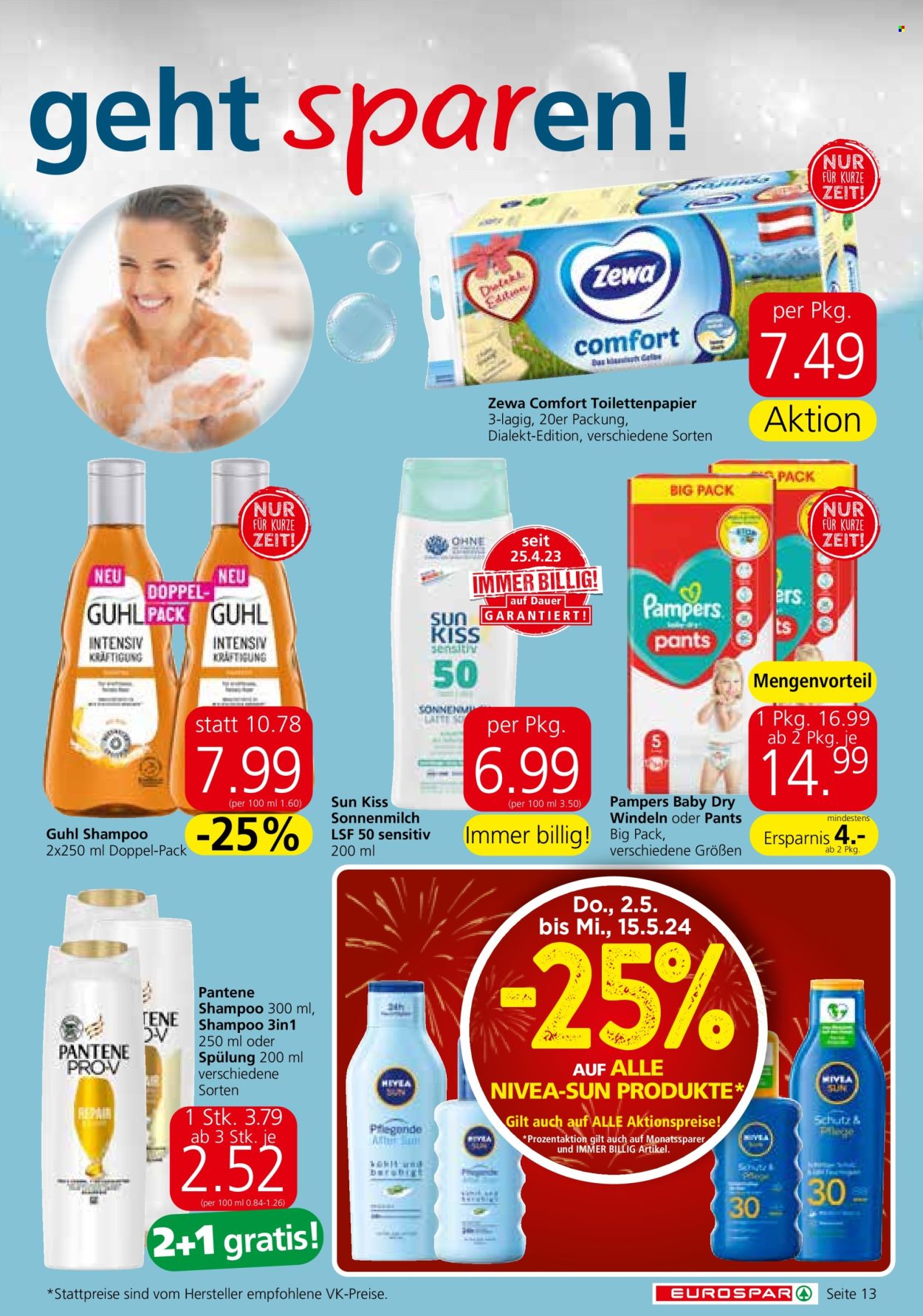 Angebote EUROSPAR - 2.5.2024 - 15.5.2024. Seite 13
