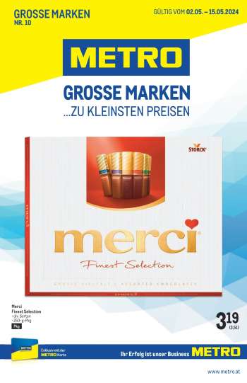 Angebote Metro - 2.5.2024 - 15.5.2024.