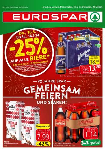 Angebote EUROSPAR - 16.5.2024 - 28.5.2024.