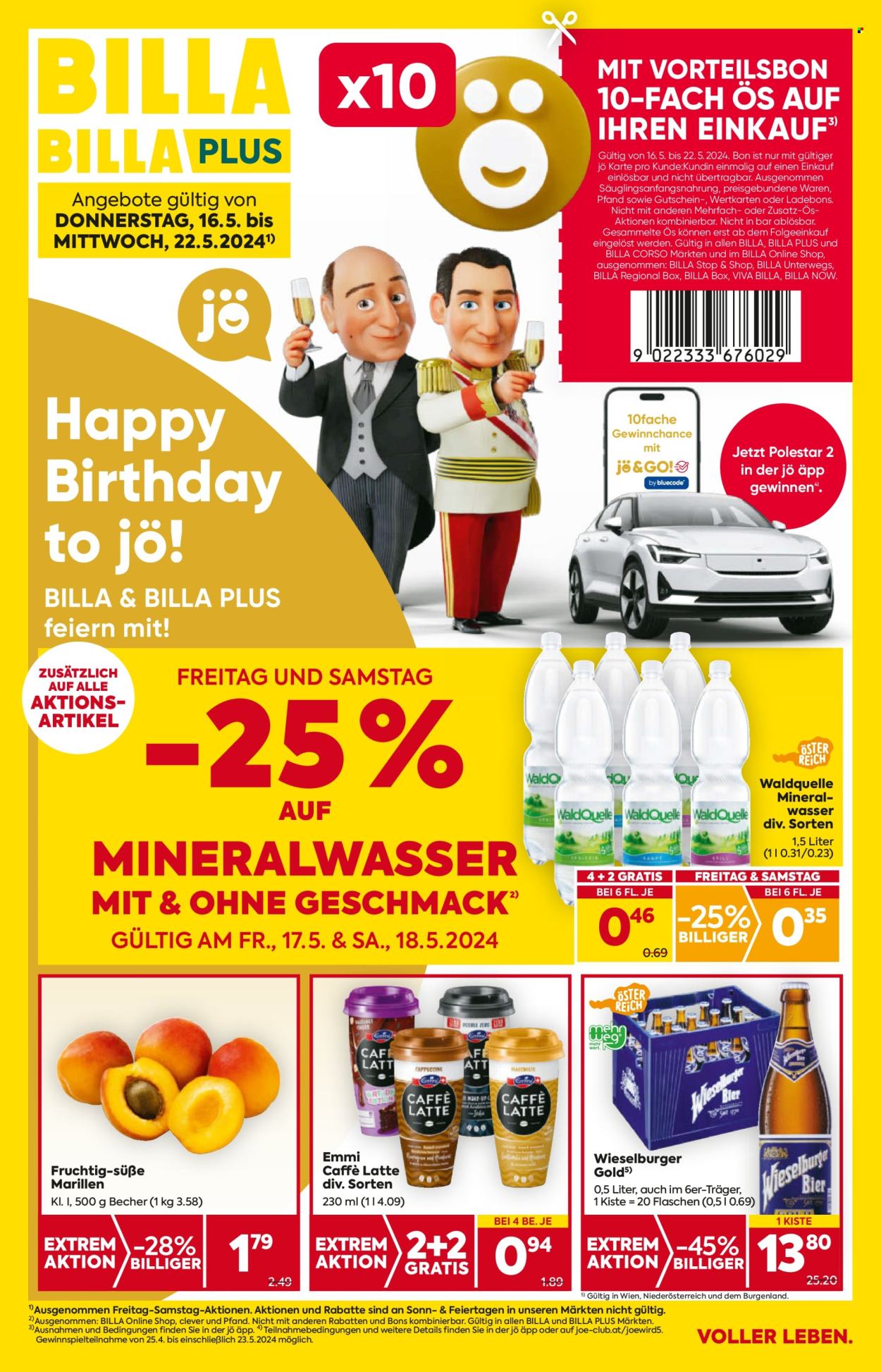 Angebote Billa - 16.5.2024 - 22.5.2024. Seite 1