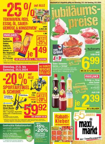 Angebote Maximarkt - 21.5.2024 - 25.5.2024.