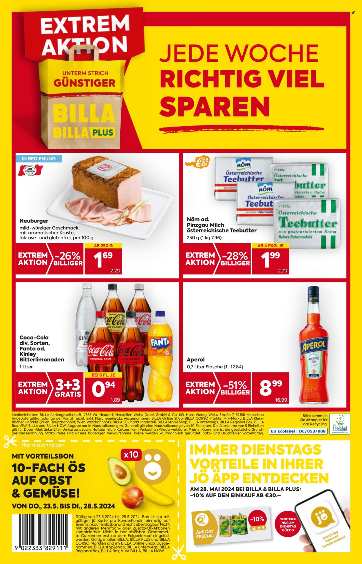 Angebote Billa - 23.5.2024 - 28.5.2024. Seite 16