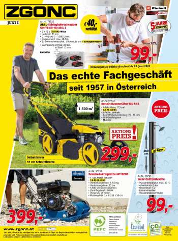 Angebote Zgonc - 1.6.2024 - 30.6.2024.