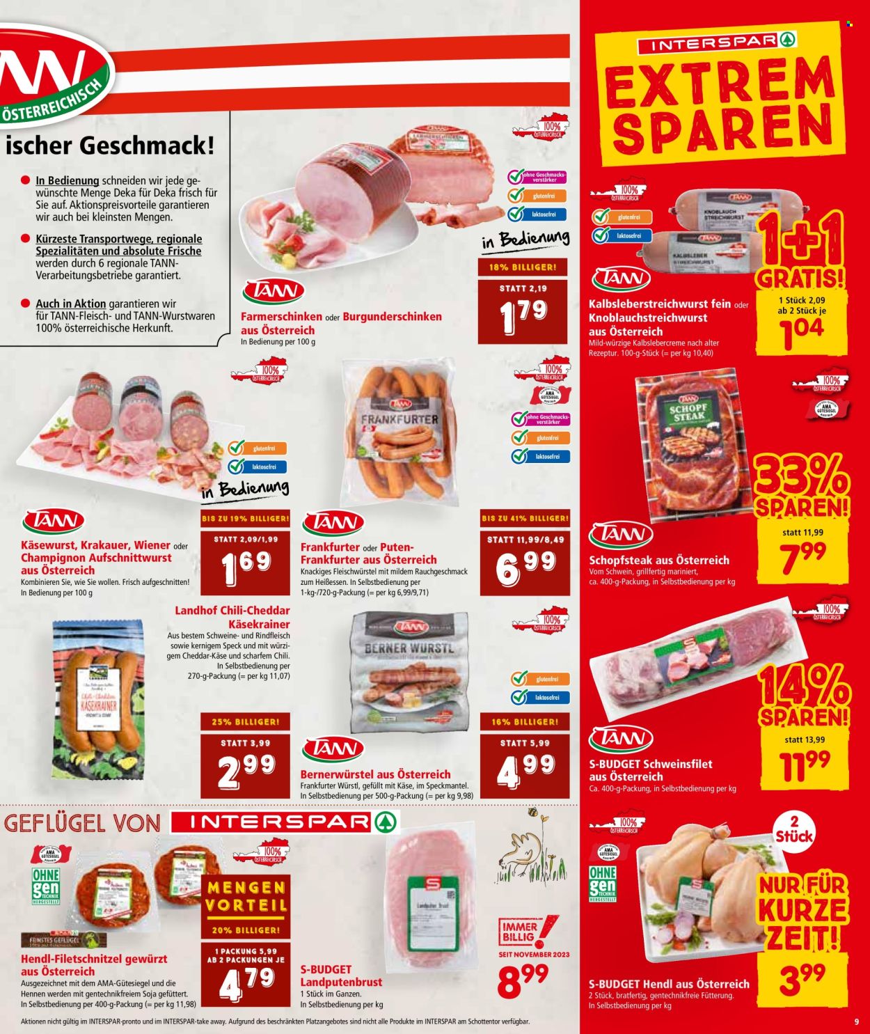 Angebote INTERSPAR - 29.5.2024 - 12.6.2024. Seite 9