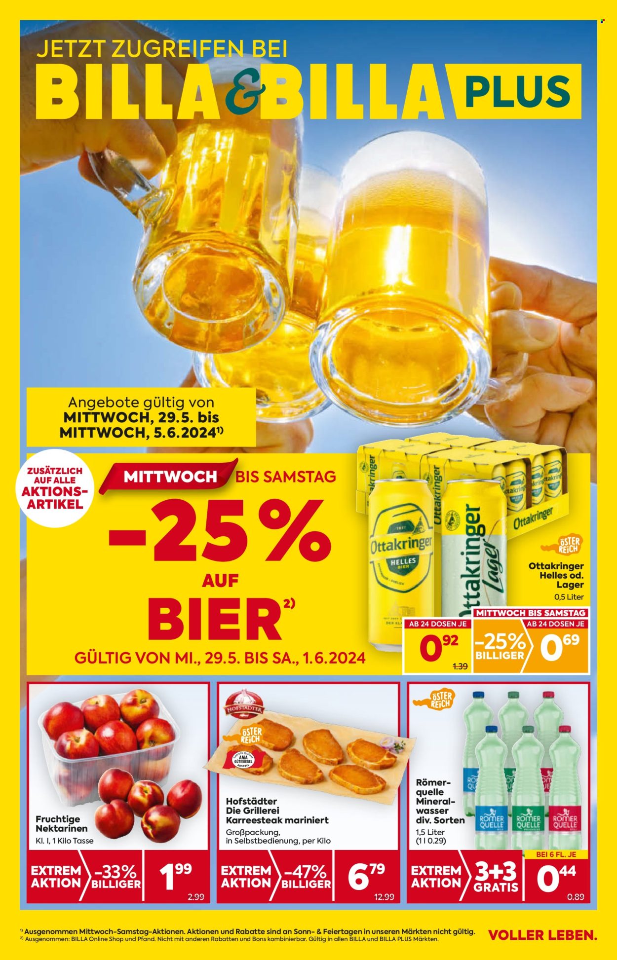 Angebote Billa - 29.5.2024 - 5.6.2024. Seite 1