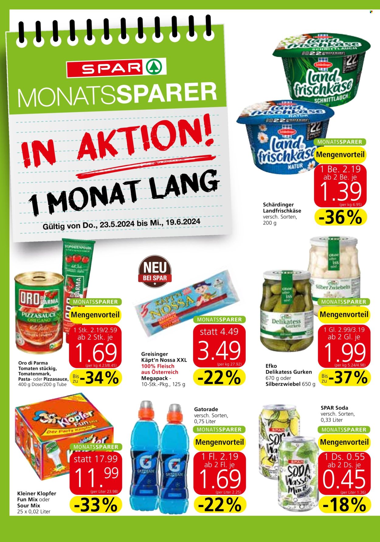 Angebote SPAR - 23.5.2024 - 19.6.2024. Seite 2