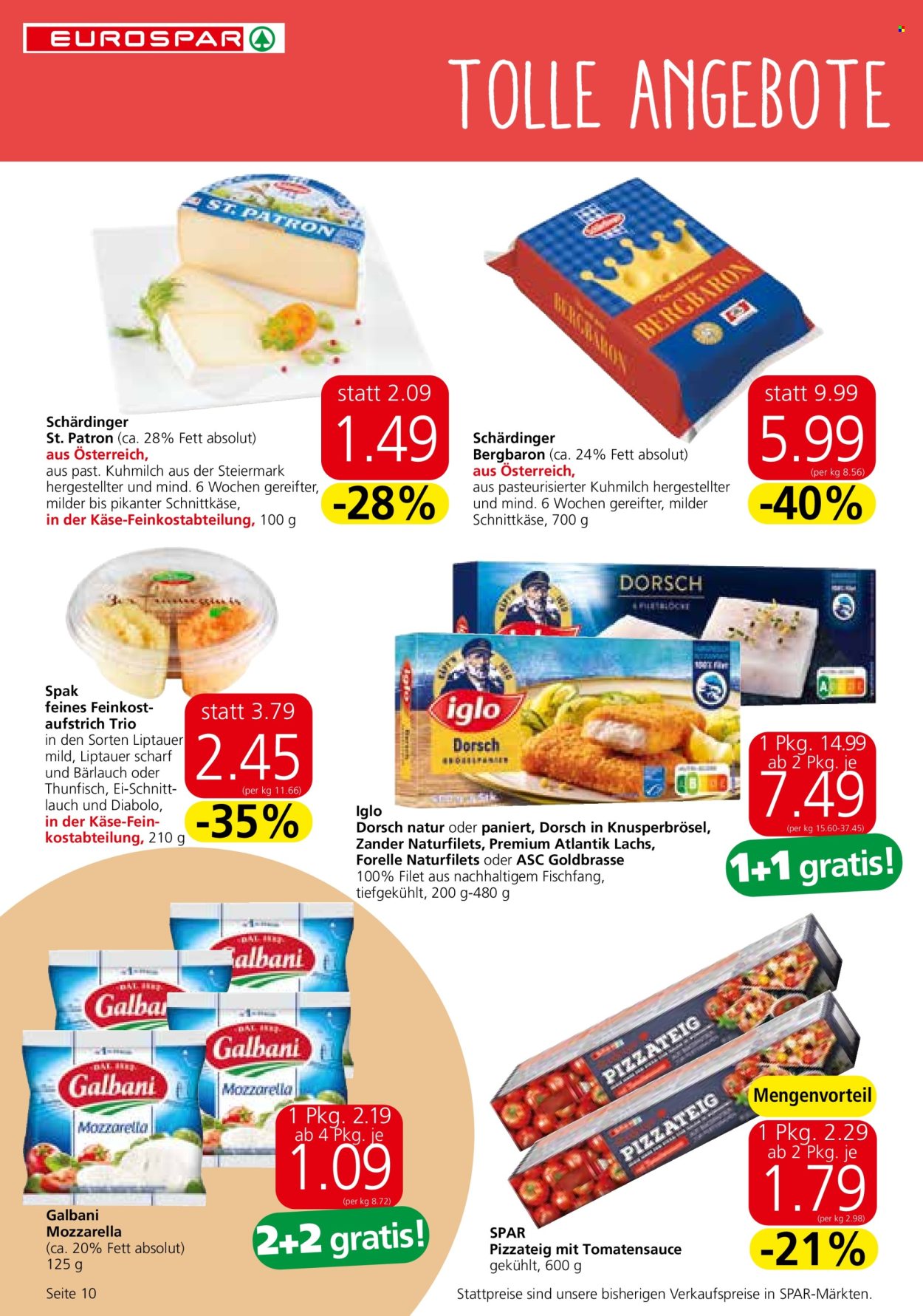Angebote EUROSPAR - 29.5.2024 - 12.6.2024. Seite 10