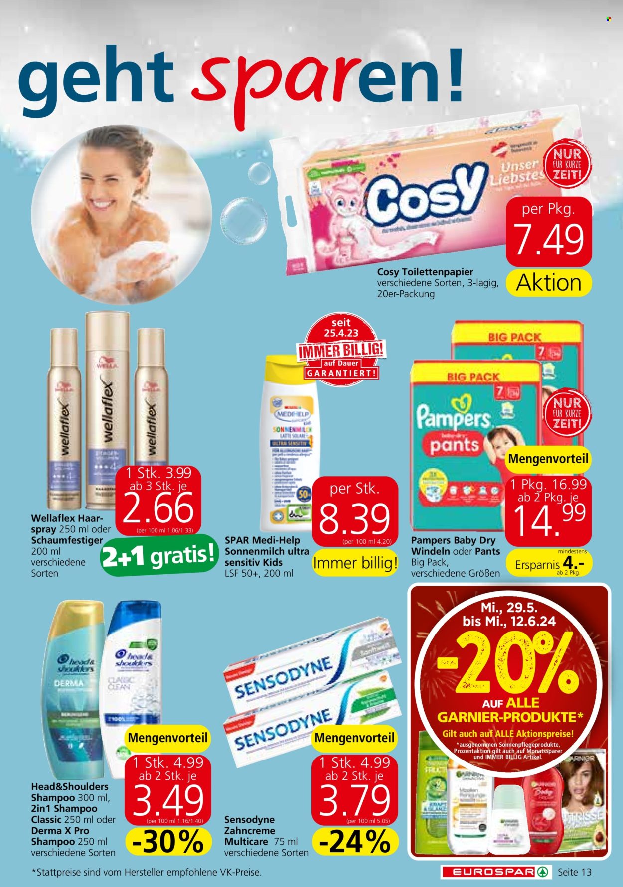 Angebote EUROSPAR - 29.5.2024 - 12.6.2024. Seite 13