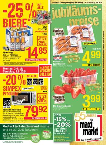 Angebote Maximarkt - 3.6.2024 - 8.6.2024.