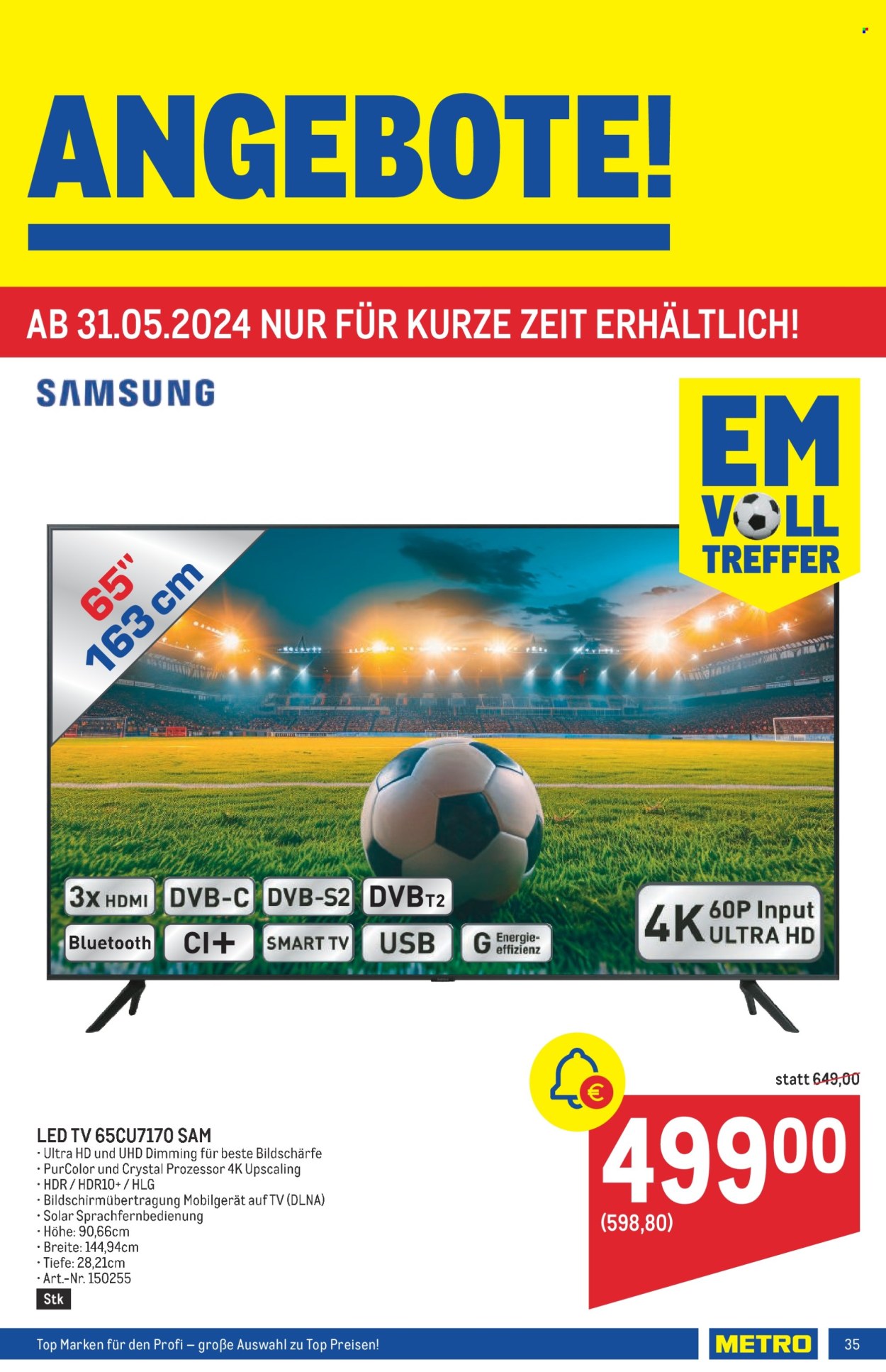 Angebote Metro - 31.5.2024 - 12.6.2024. Seite 35