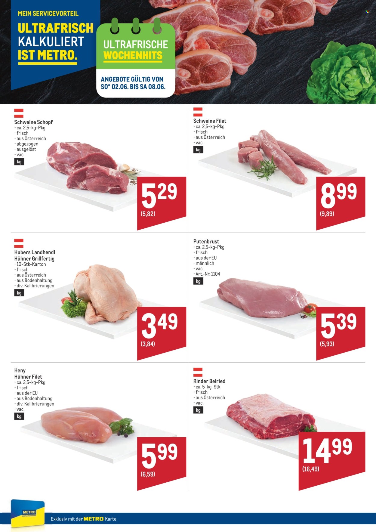 Angebote Metro - 31.5.2024 - 8.6.2024. Seite 1