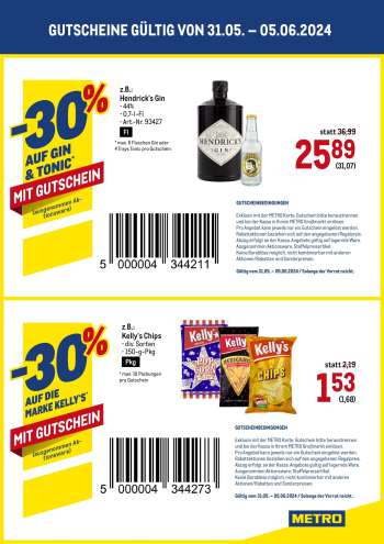 Angebote Metro - 31.5.2024 - 5.6.2024.
