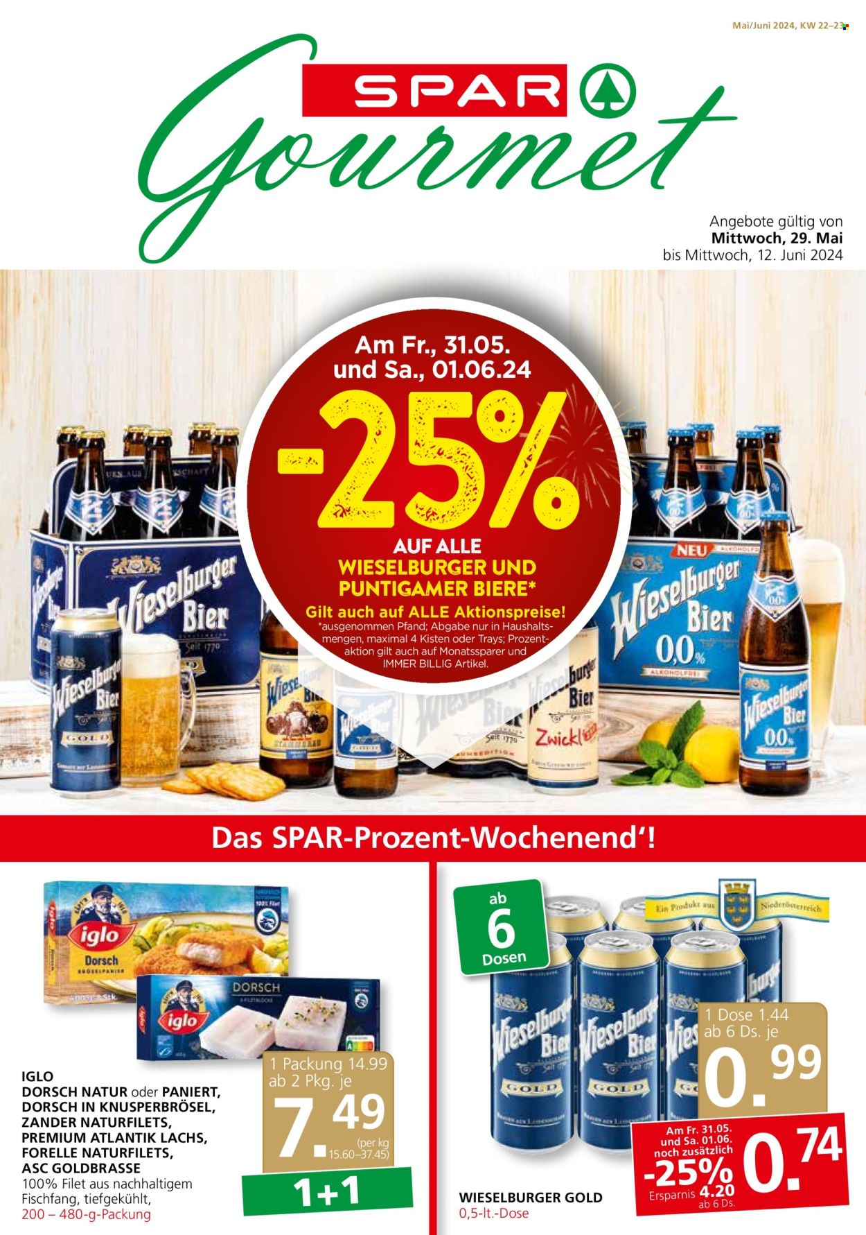 Angebote SPAR - 29.5.2024 - 12.6.2024. Seite 1