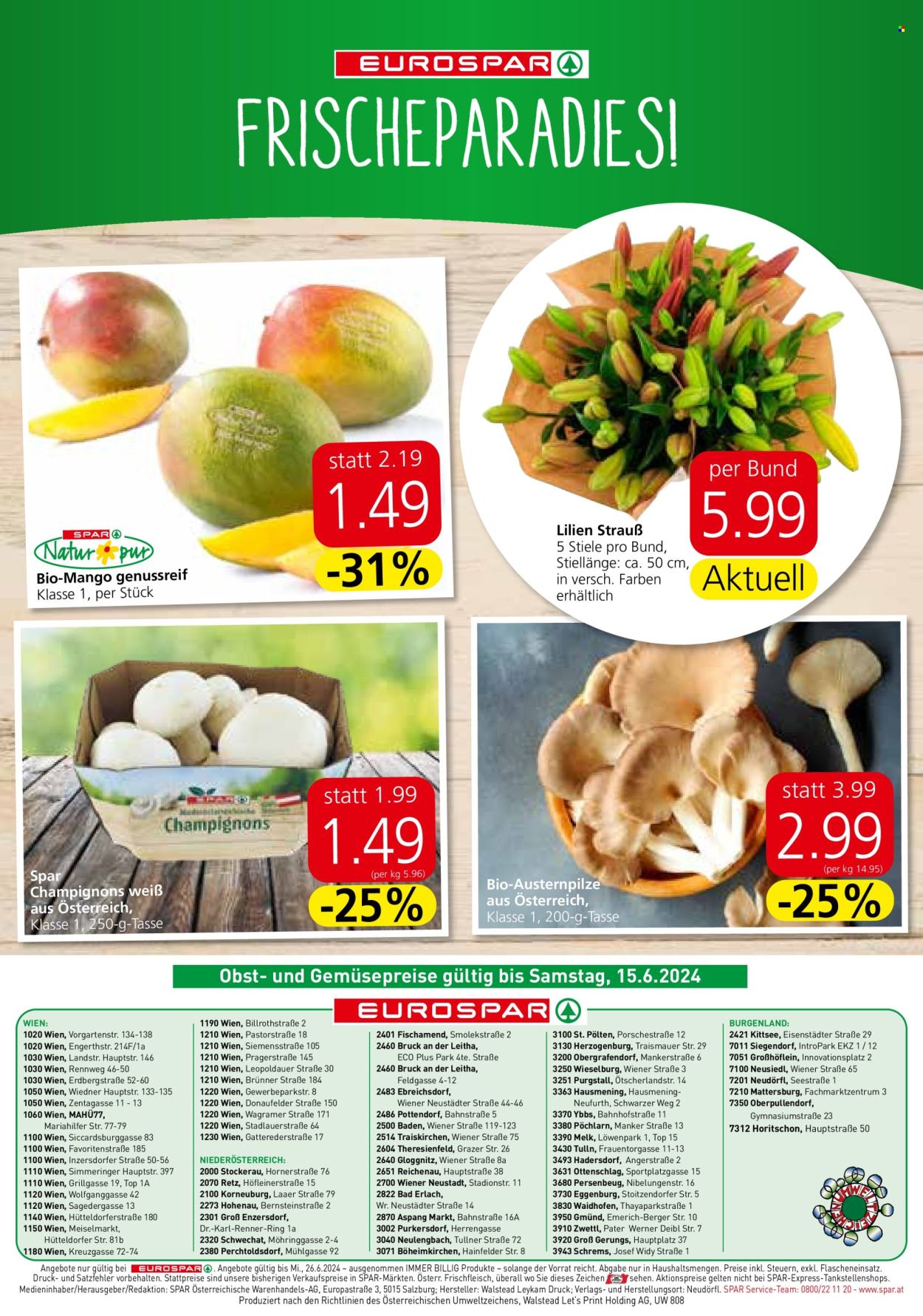 Angebote EUROSPAR - 13.6.2024 - 26.6.2024. Seite 16