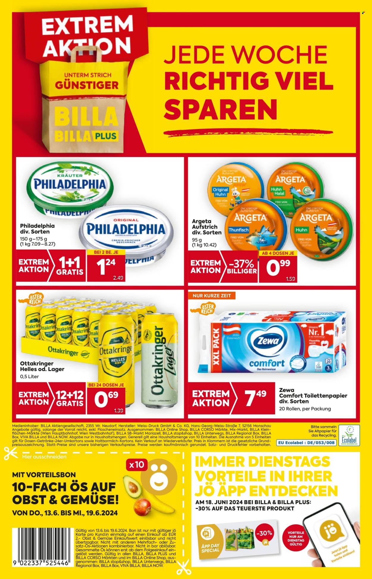Angebote Billa - 13.6.2024 - 19.6.2024. Seite 16