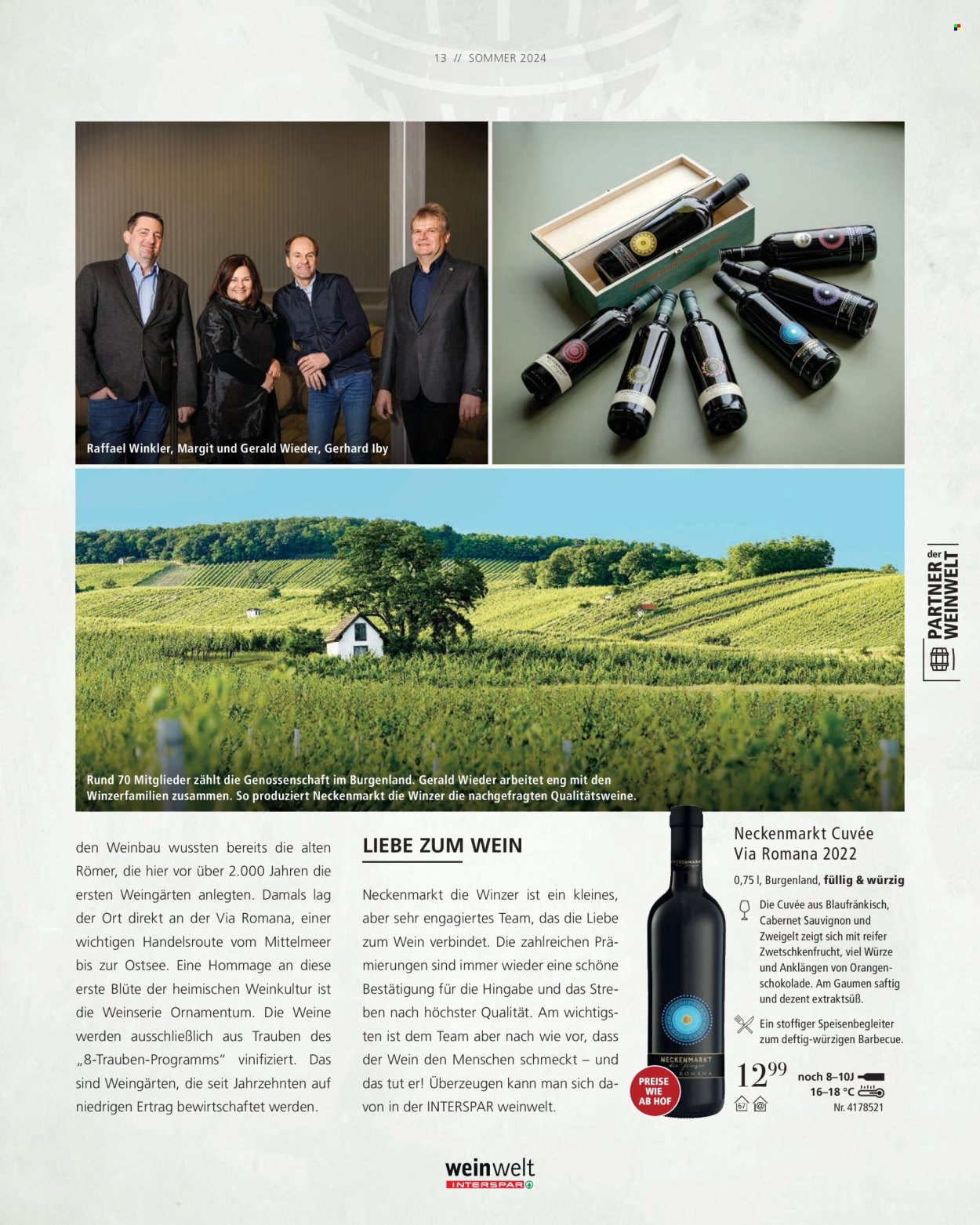 Angebote INTERSPAR - 14.6.2024 - 11.9.2024. Seite 13