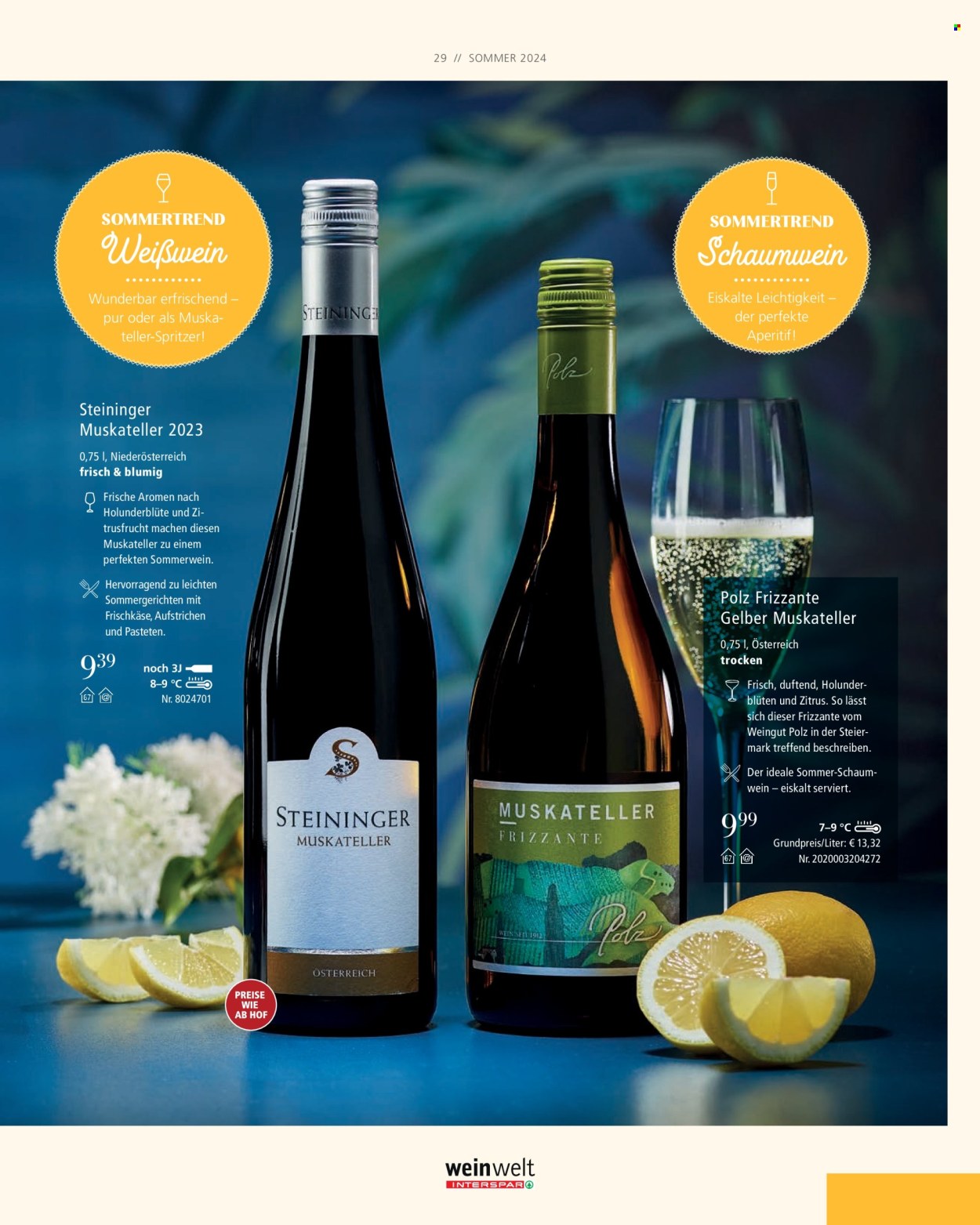 Angebote INTERSPAR - 14.6.2024 - 11.9.2024. Seite 29