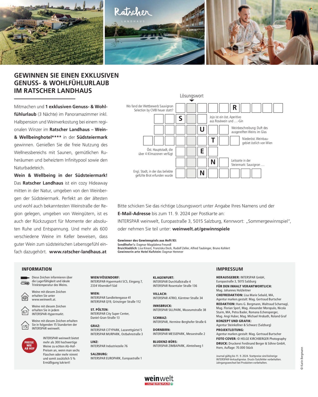 Angebote INTERSPAR - 14.6.2024 - 11.9.2024. Seite 58