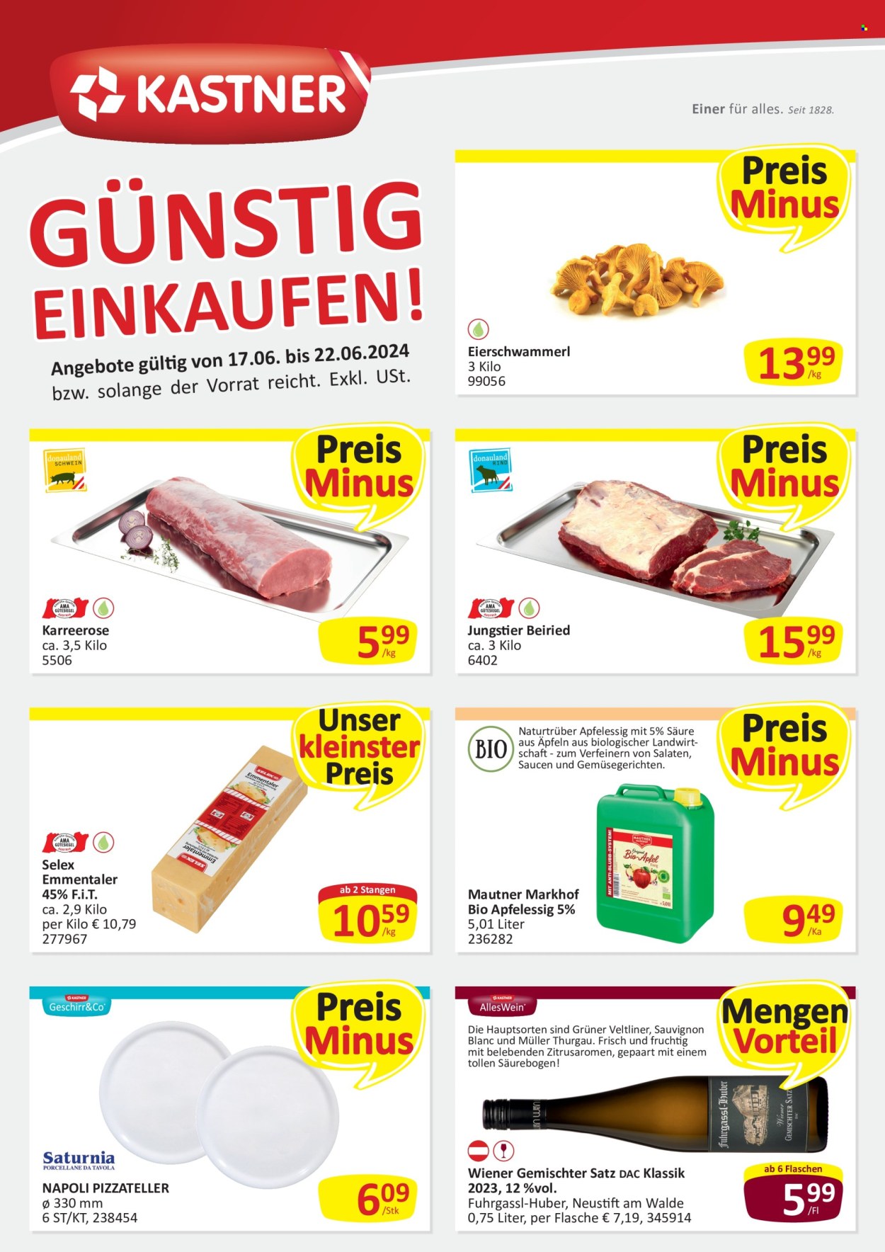 Angebote KASTNER - 17.6.2024 - 22.6.2024. Seite 1
