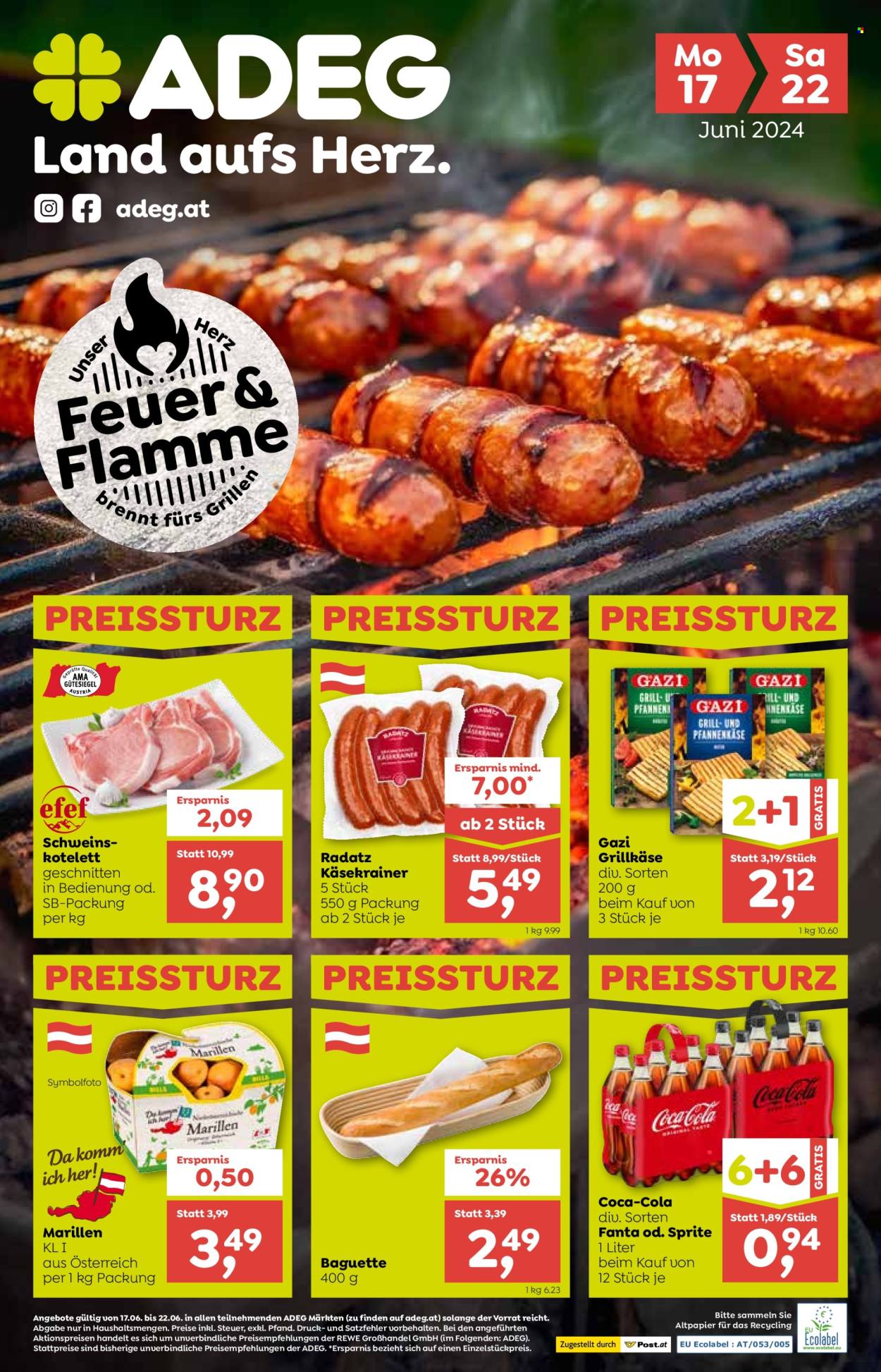 Angebote ADEG - 17.6.2024 - 22.6.2024. Seite 1