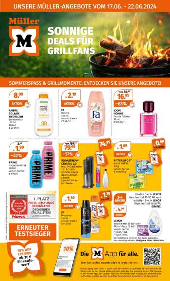 Angebote Müller - 17.6.2024 - 22.6.2024.