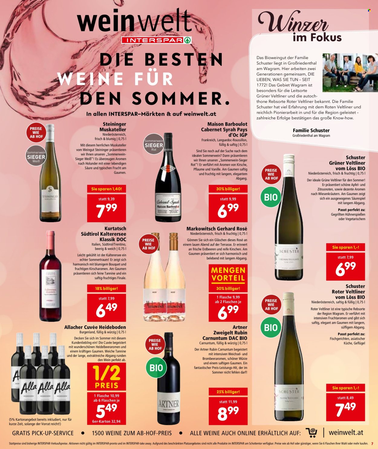 Angebote INTERSPAR - 20.6.2024 - 26.6.2024. Seite 7