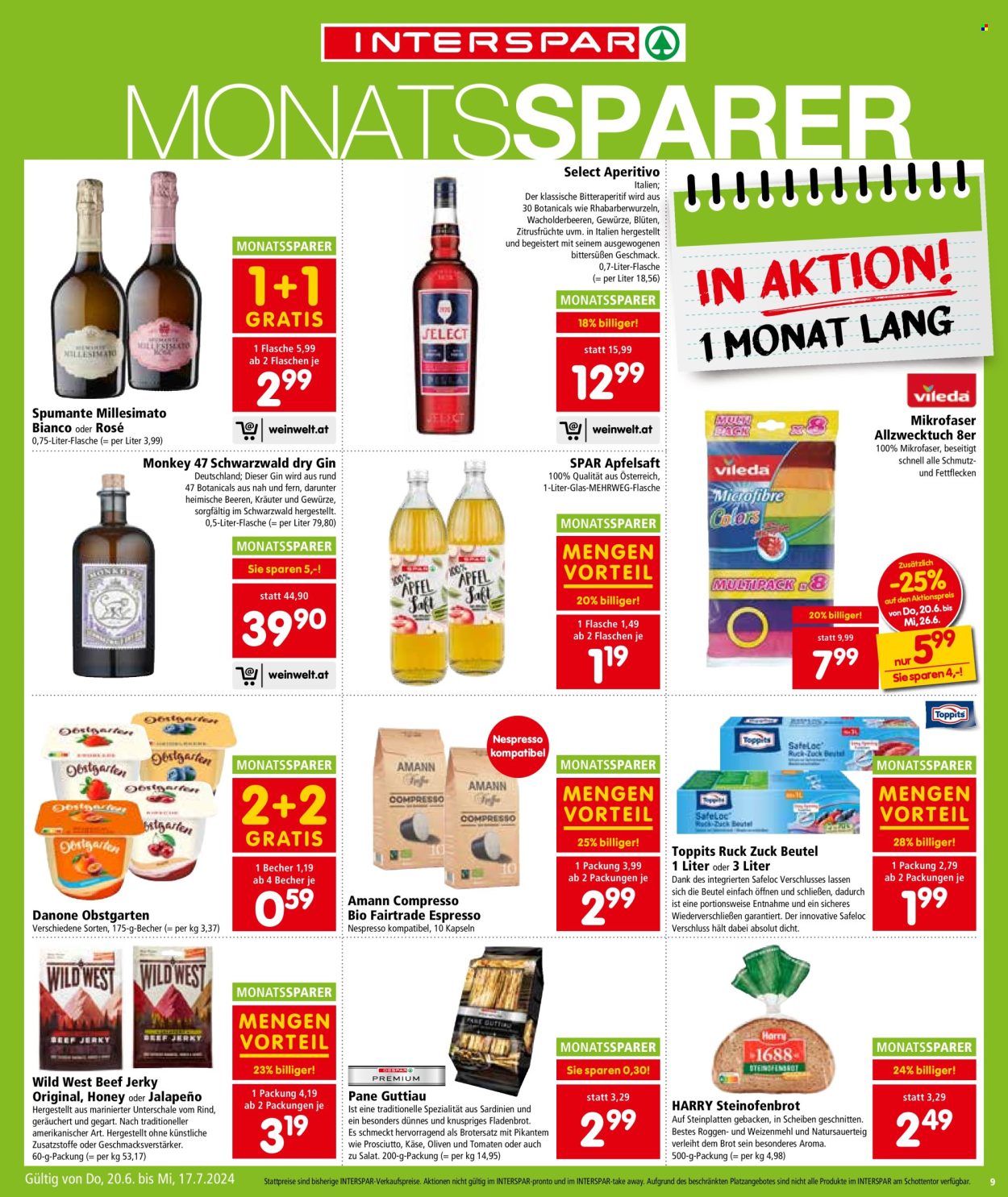 Angebote INTERSPAR - 20.6.2024 - 26.6.2024. Seite 9