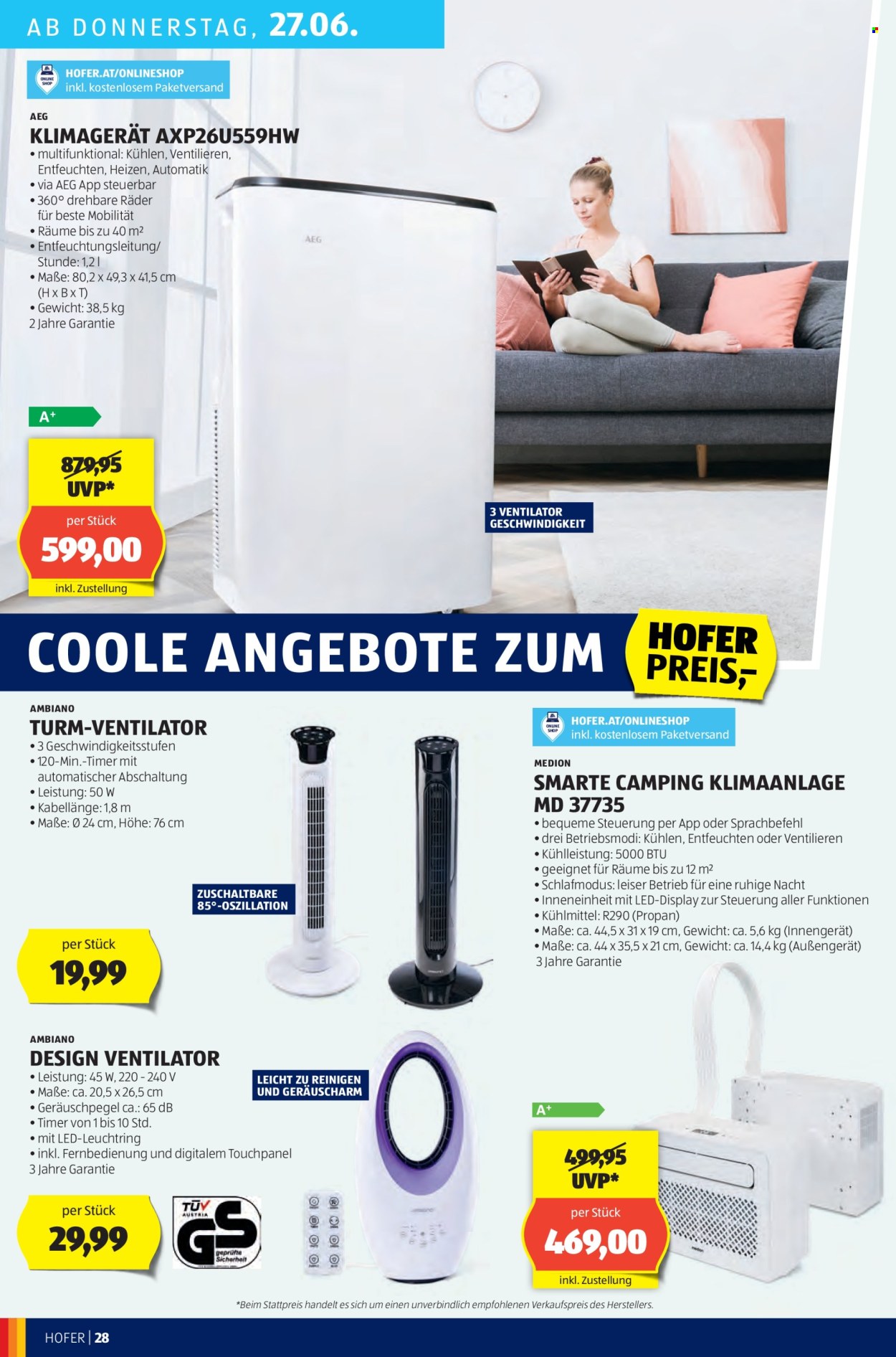Angebote Hofer - 21.6.2024 - 27.6.2024. Seite 32