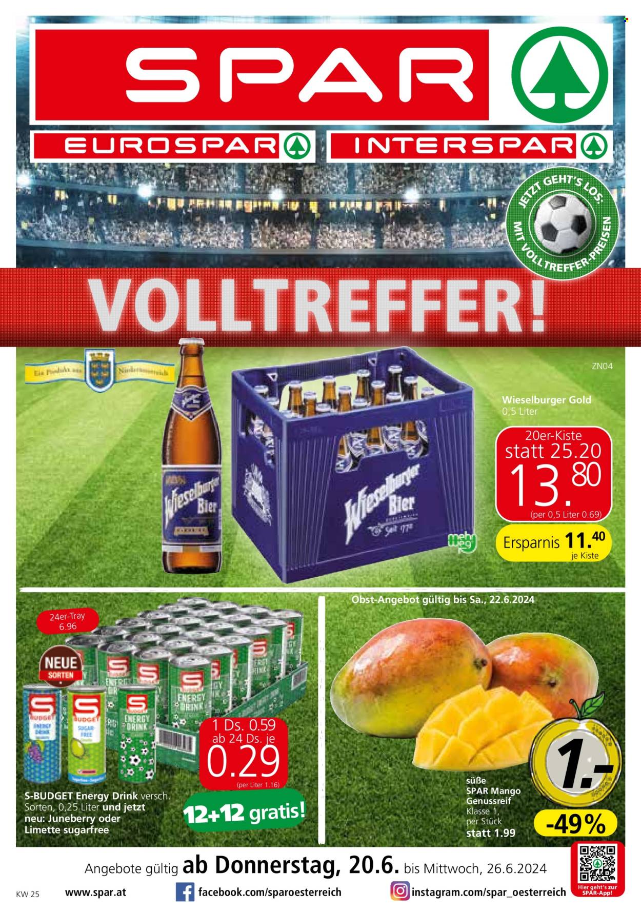 Angebote SPAR - 20.6.2024 - 26.6.2024. Seite 1