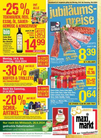 Angebote Maximarkt - 24.6.2024 - 29.6.2024.