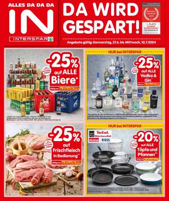 Angebote INTERSPAR - 27.6.2024 - 10.7.2024.