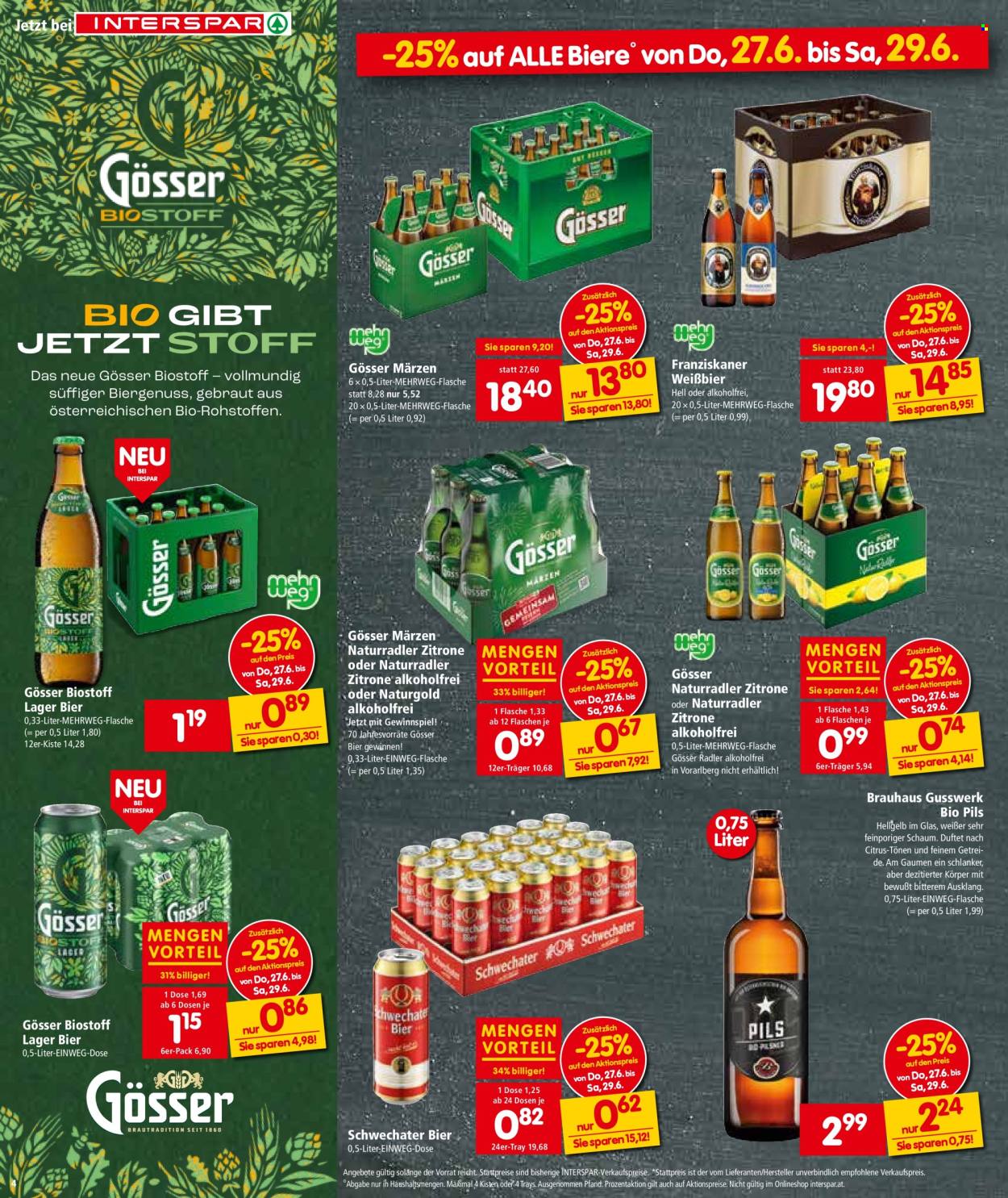 Angebote INTERSPAR - 27.6.2024 - 10.7.2024. Seite 4