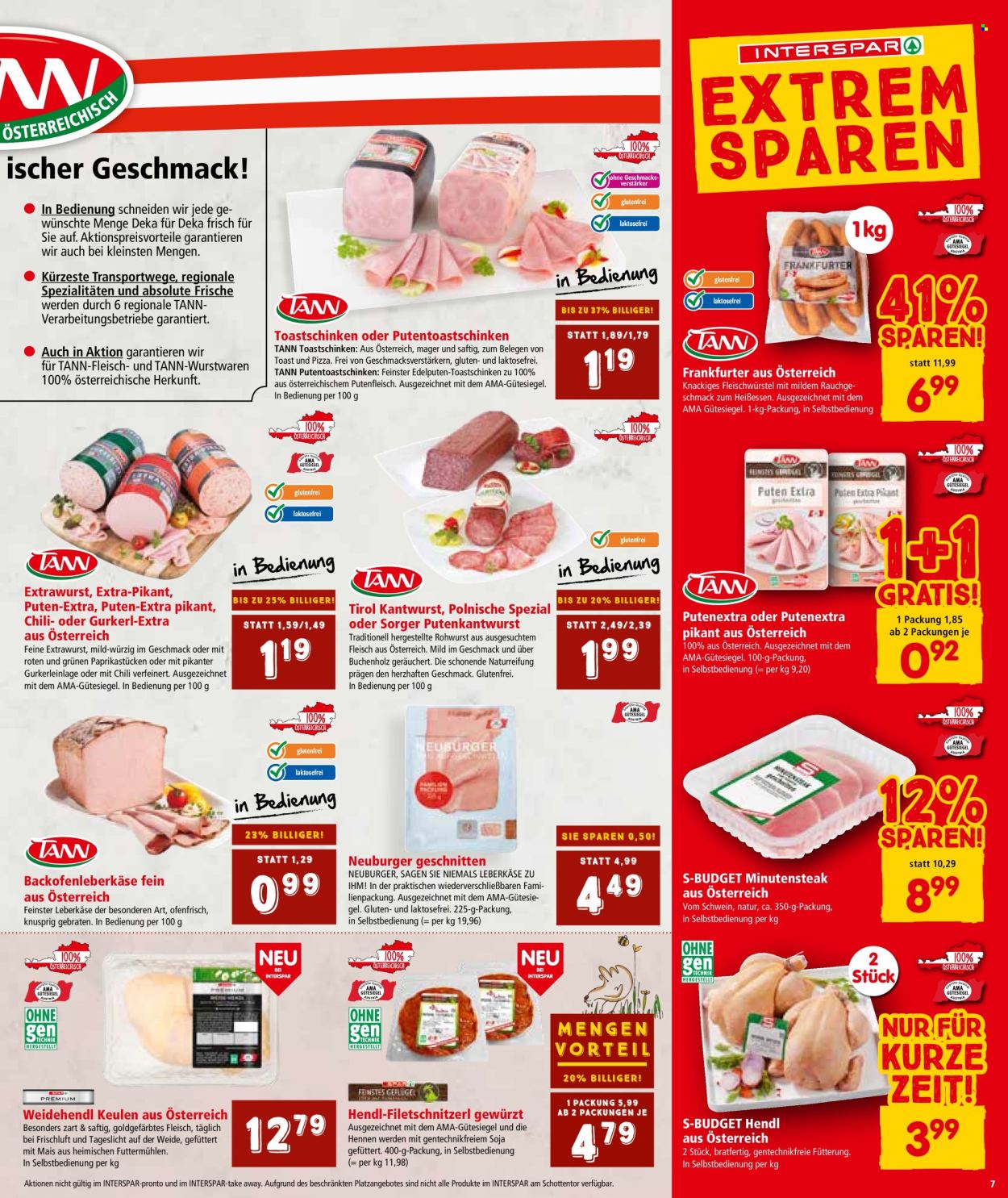 Angebote INTERSPAR - 27.6.2024 - 10.7.2024. Seite 7