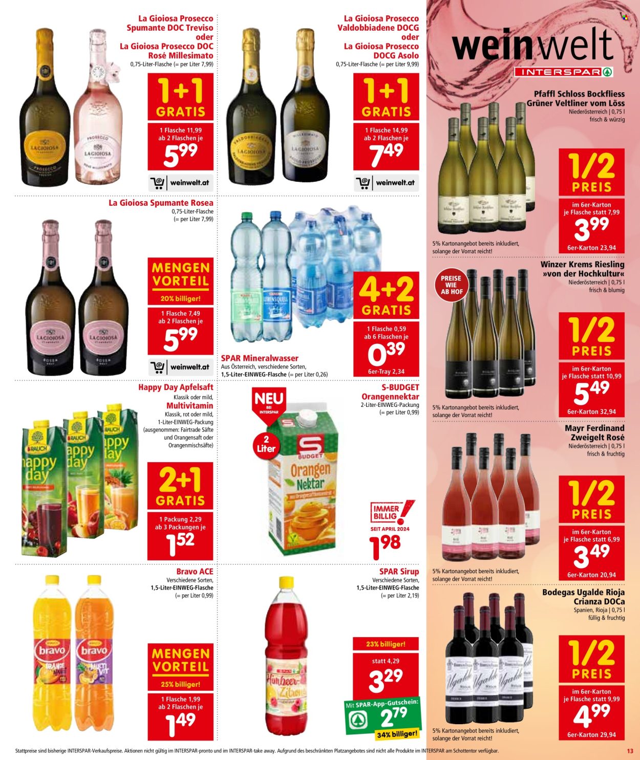 Angebote INTERSPAR - 27.6.2024 - 10.7.2024. Seite 13