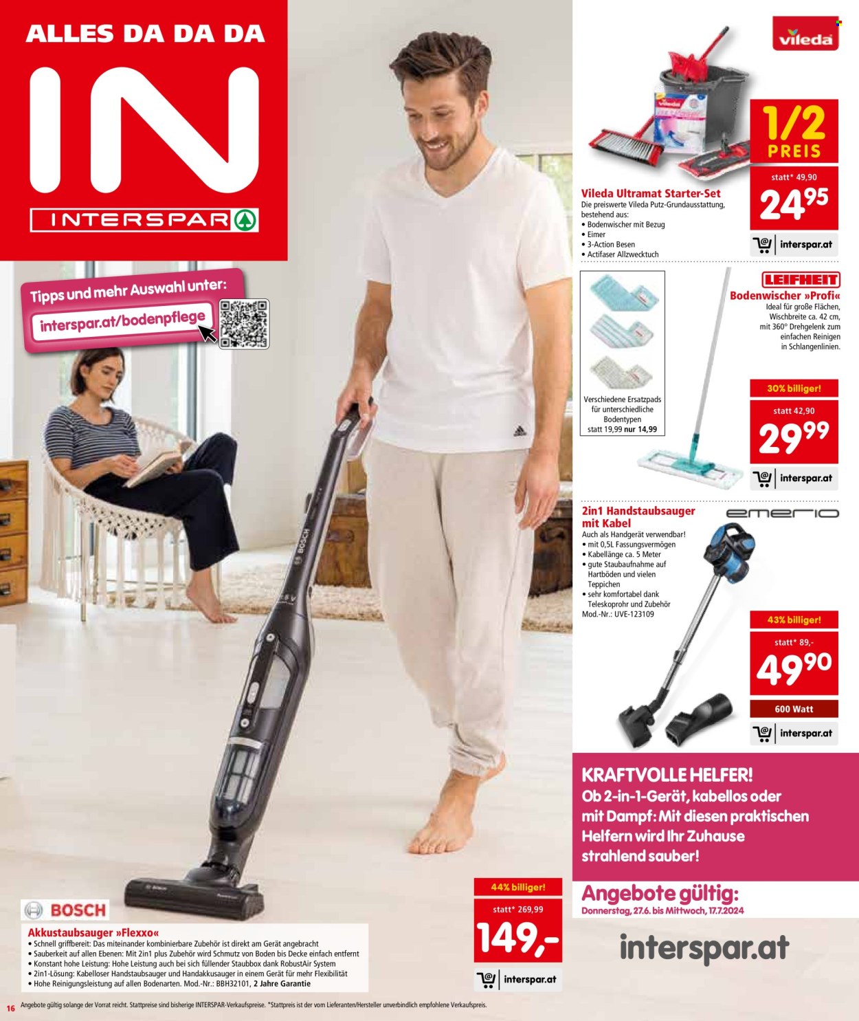 Angebote INTERSPAR - 27.6.2024 - 10.7.2024. Seite 16