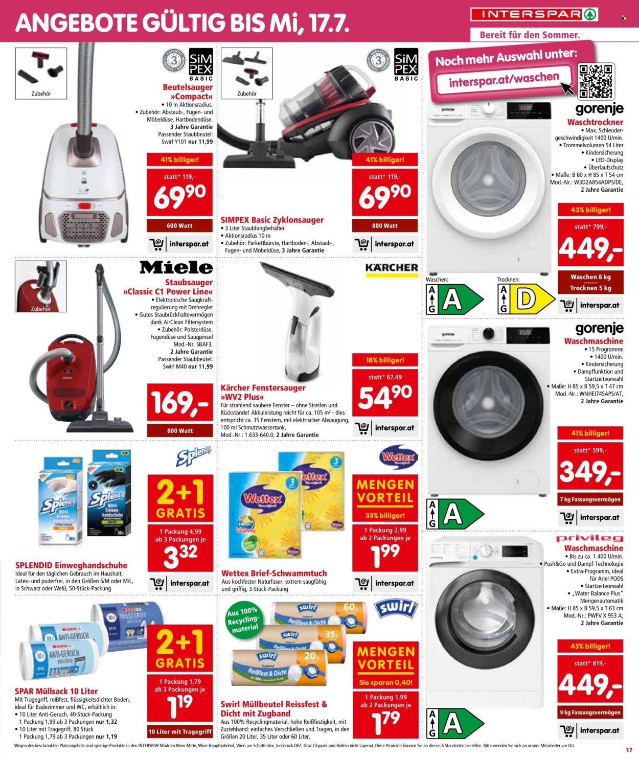 Angebote INTERSPAR - 27.6.2024 - 10.7.2024. Seite 17