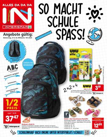 Angebote INTERSPAR - 27.6.2024 - 18.9.2024.