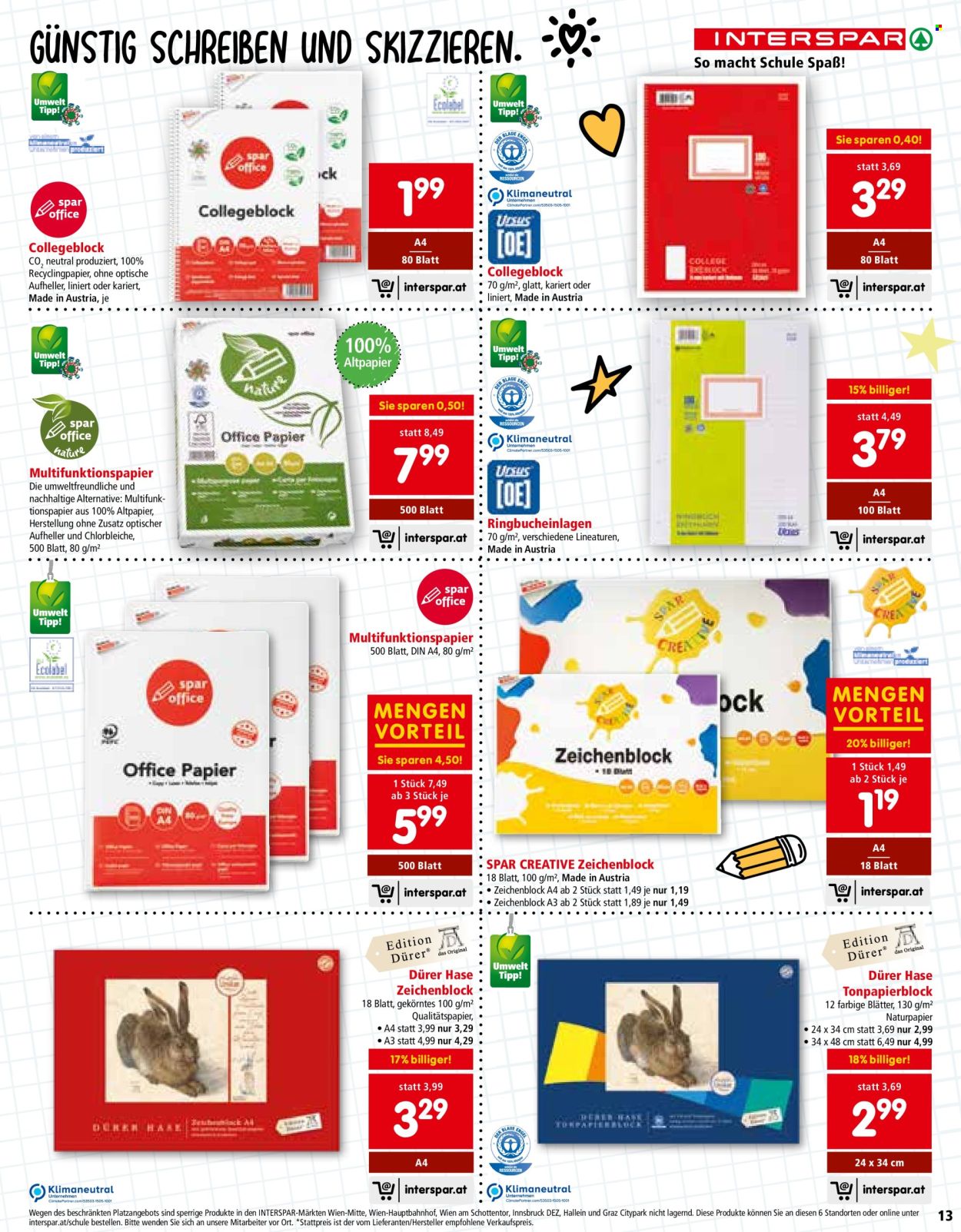 Angebote INTERSPAR - 27.6.2024 - 18.9.2024. Seite 13