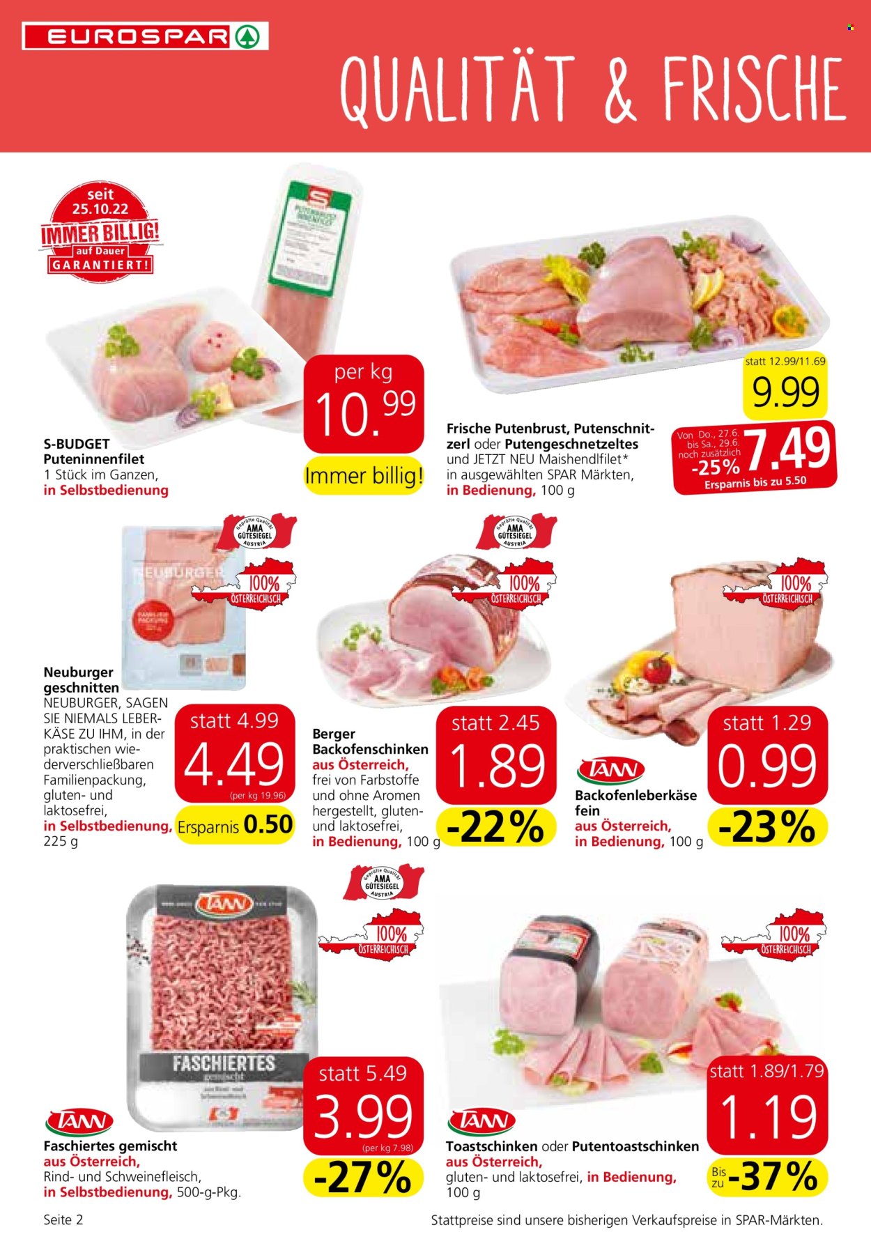 Angebote EUROSPAR - 27.6.2024 - 10.7.2024. Seite 2