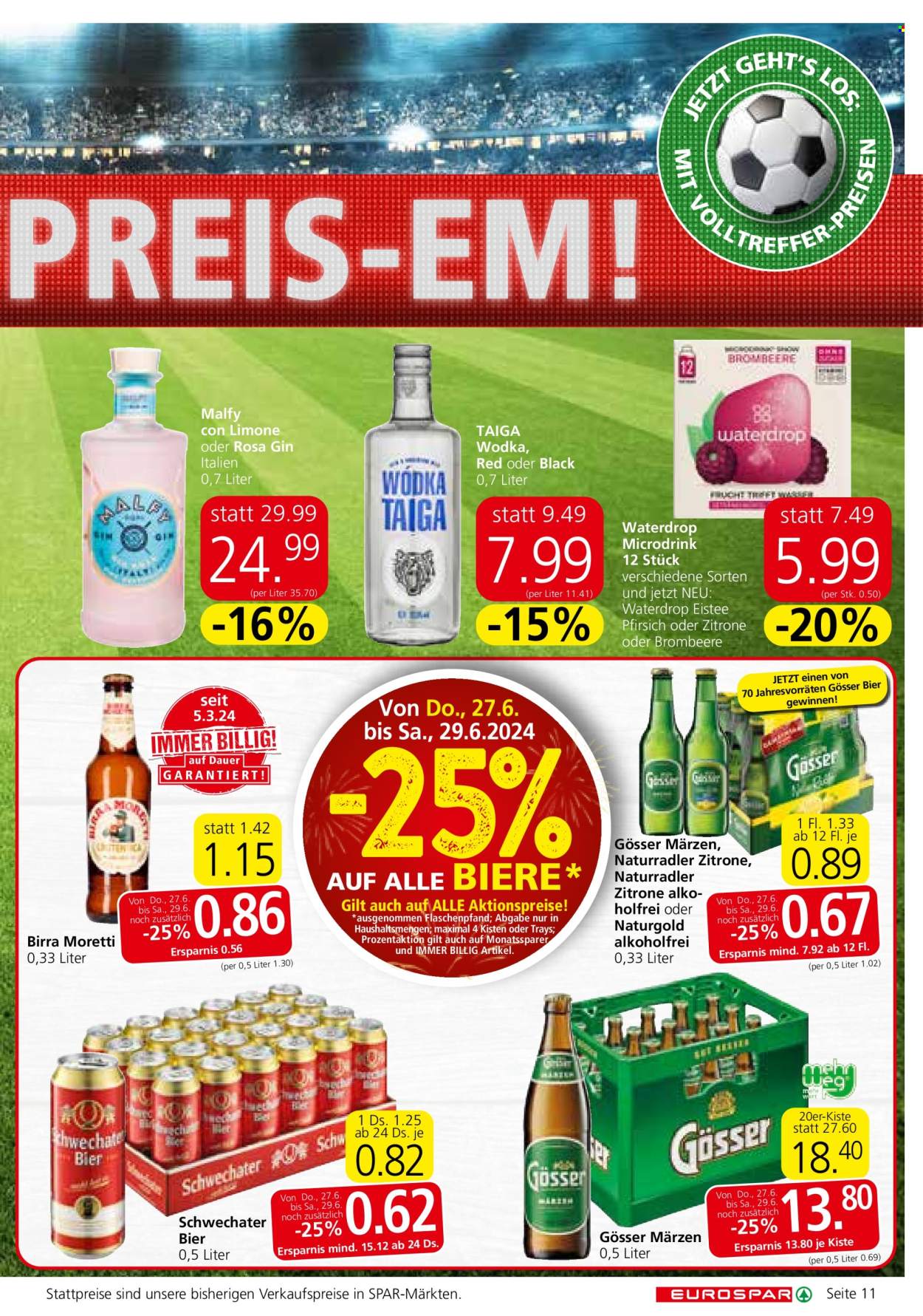 Angebote EUROSPAR - 27.6.2024 - 10.7.2024. Seite 11