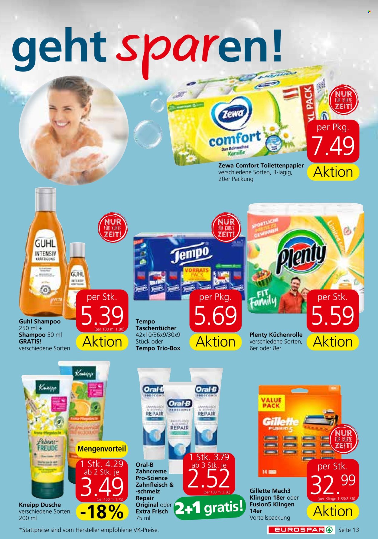 Angebote EUROSPAR - 27.6.2024 - 10.7.2024. Seite 13