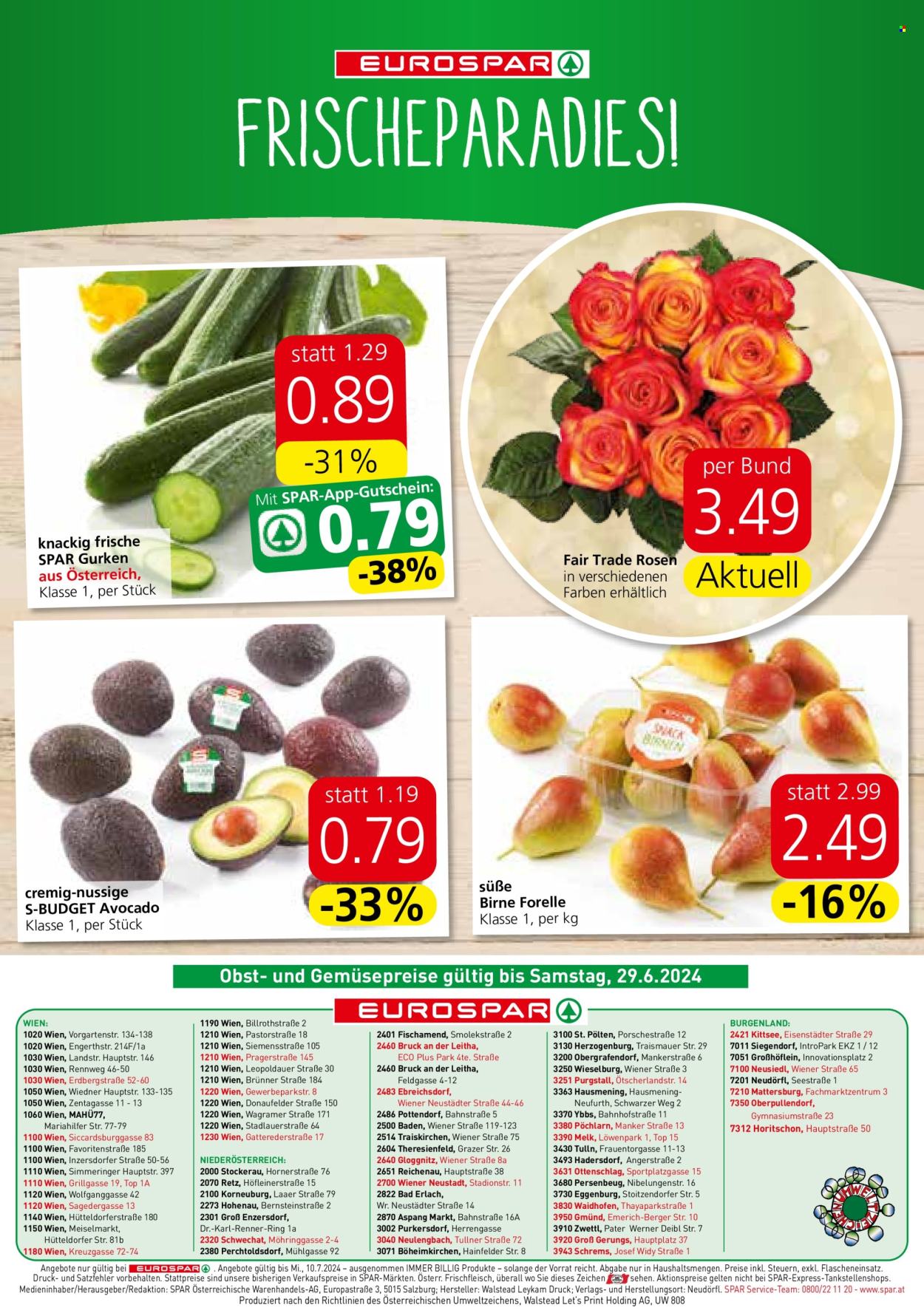 Angebote EUROSPAR - 27.6.2024 - 10.7.2024. Seite 16