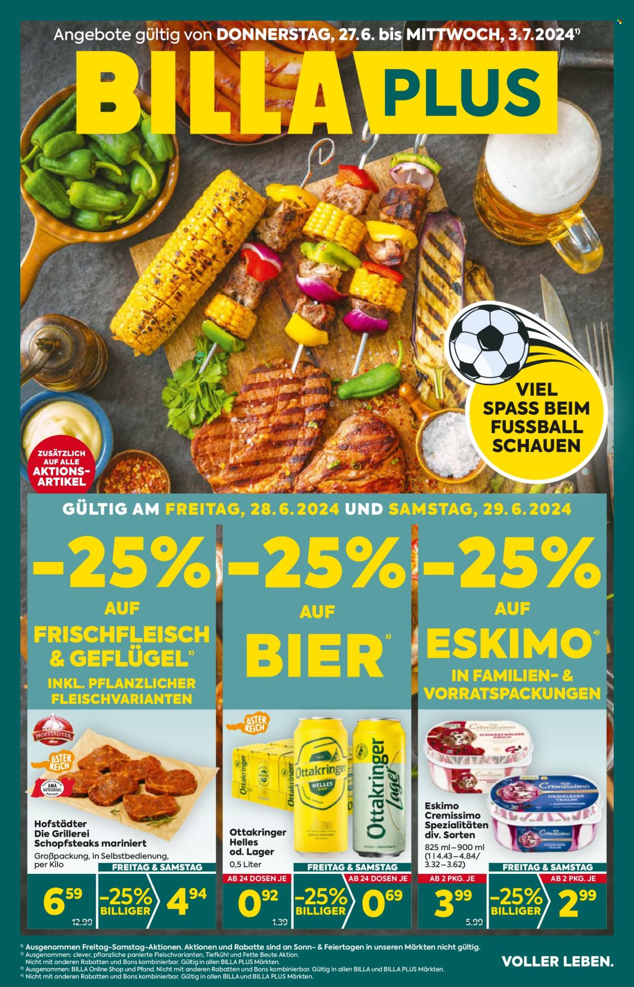 Angebote Billa Plus - 27.6.2024 - 3.7.2024. Seite 1