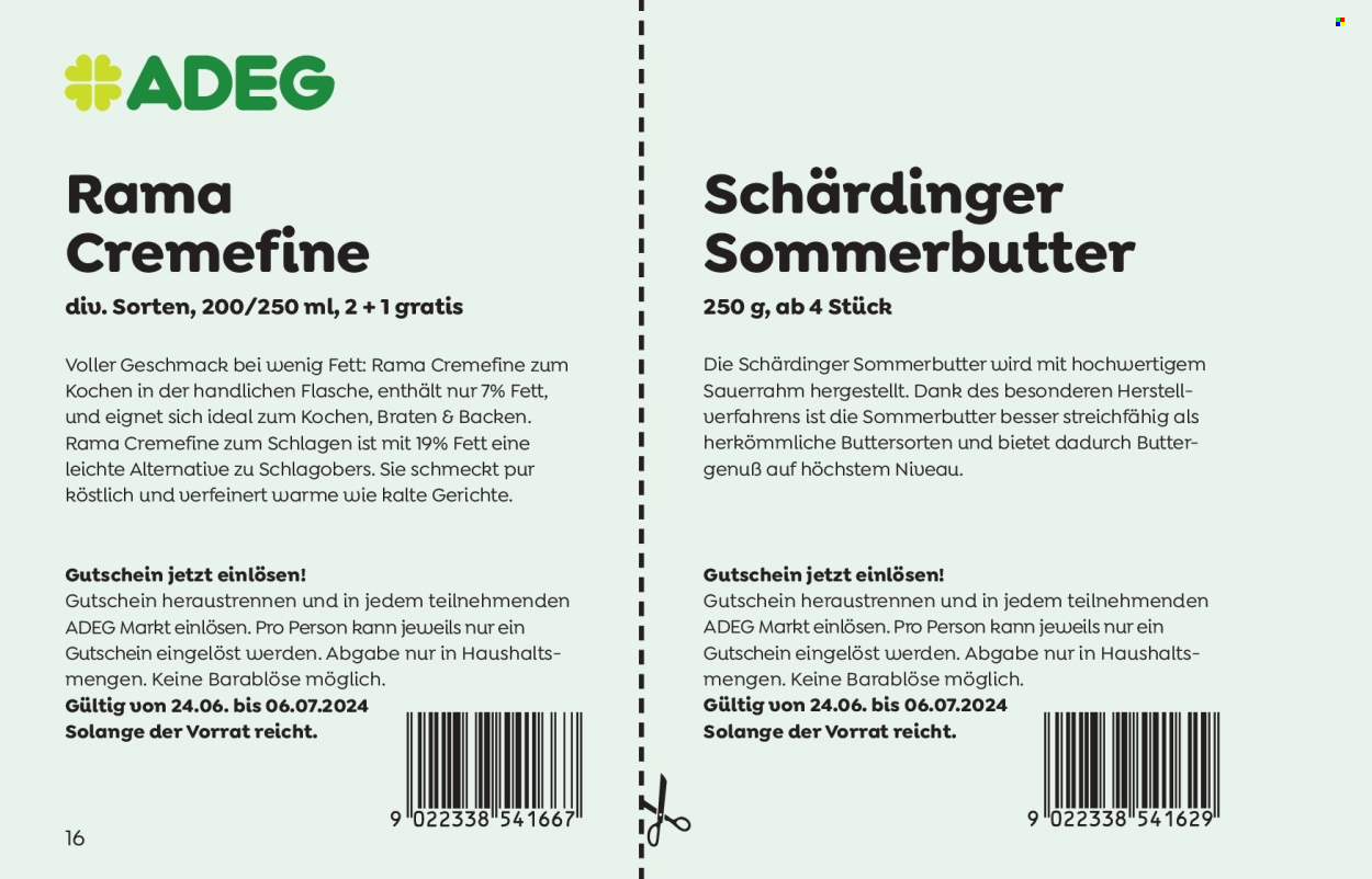 Angebote ADEG - 24.6.2024 - 6.7.2024. Seite 16