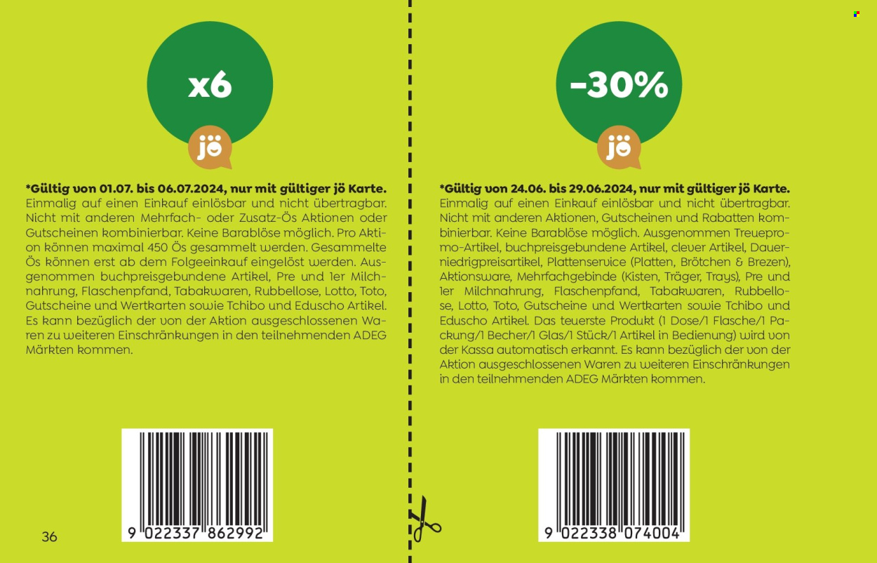 Angebote ADEG - 24.6.2024 - 6.7.2024. Seite 36