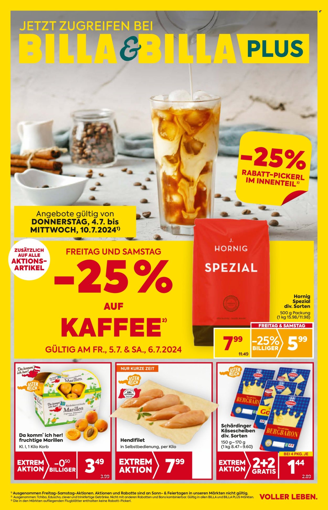 Angebote Billa - 4.7.2024 - 10.7.2024. Seite 1