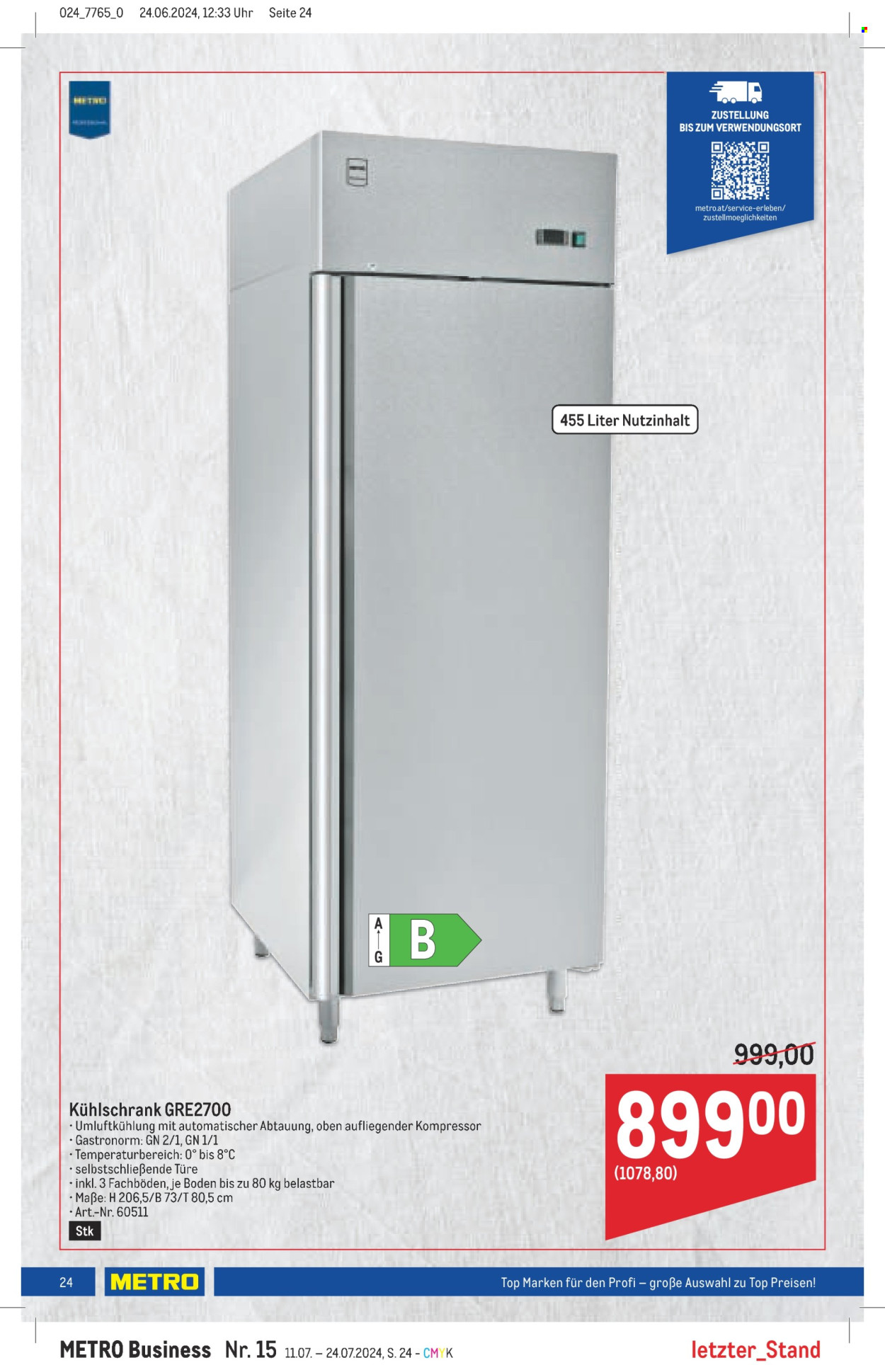 Angebote Metro - 11.7.2024 - 24.7.2024. Seite 24
