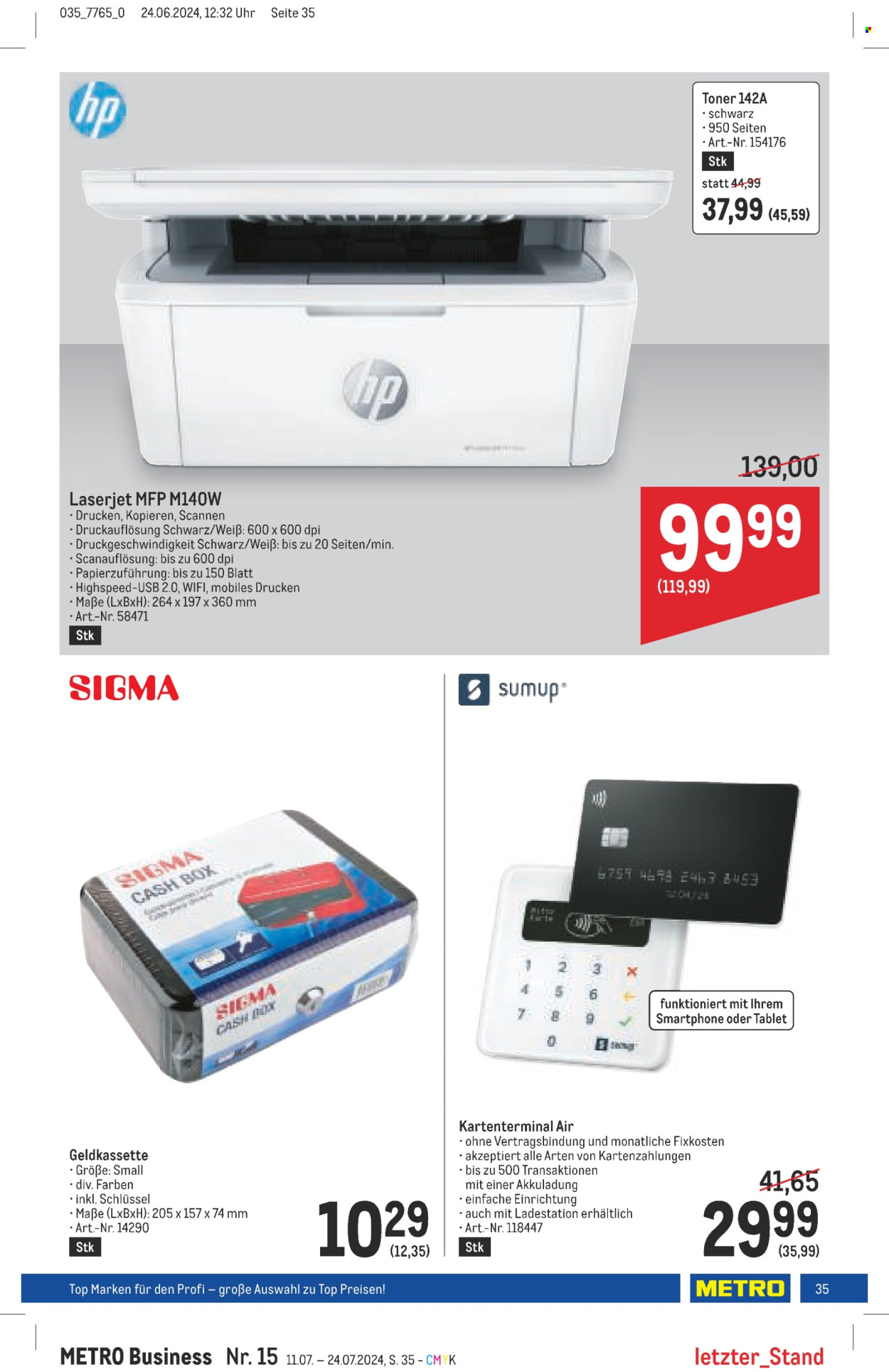 Angebote Metro - 11.7.2024 - 24.7.2024. Seite 35